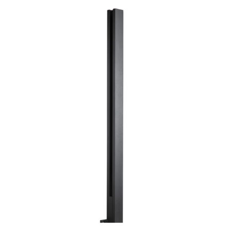 Alumínium korlát oszlop, 1100mm, felsől rögzítés, 50*50mm, 2mm, Alkalmas 10-12 mm vastagságú üveghez. Felület. Porszórt bevonat csavarokkal és talppal