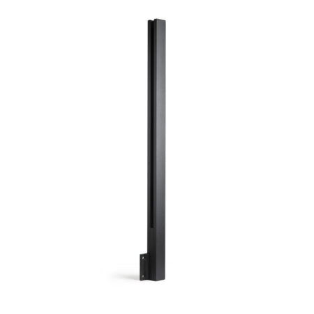 Alumínium korlát oszlop, 1100mm, oldal rögzítés, 50*50mm, 2mm, Alkalmas 10-12 mm vastagságú üveghez. Felület. Porszórt bevonat csavarokkal és talppal