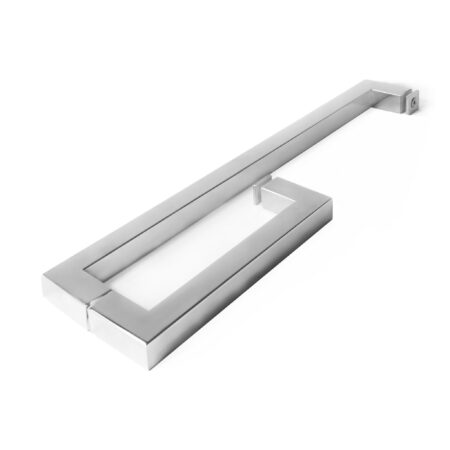 Nyitómarkolat-üvegajtóra POLIR 25*25 mm, 400*200mm Rozsdamentes AISI304
