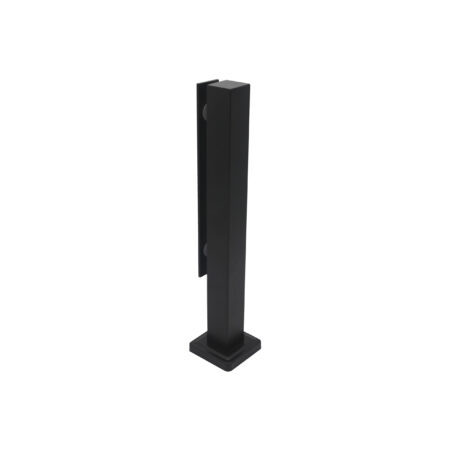 Törpe oszlop üvegkorláthoz FEKETE 40*40mm,h:400mm AISI304