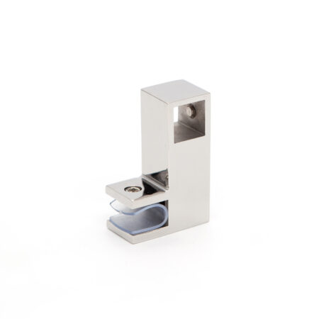 Támrúd rögzítő síküveghez 15x15mm POLÍROZOTT