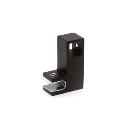 Támrúd rögzítő síküveghez 15x15mm FEKETE
