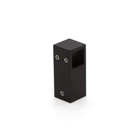 T-csatlakozó, 15x15mm zártszelvényhez FEKETE